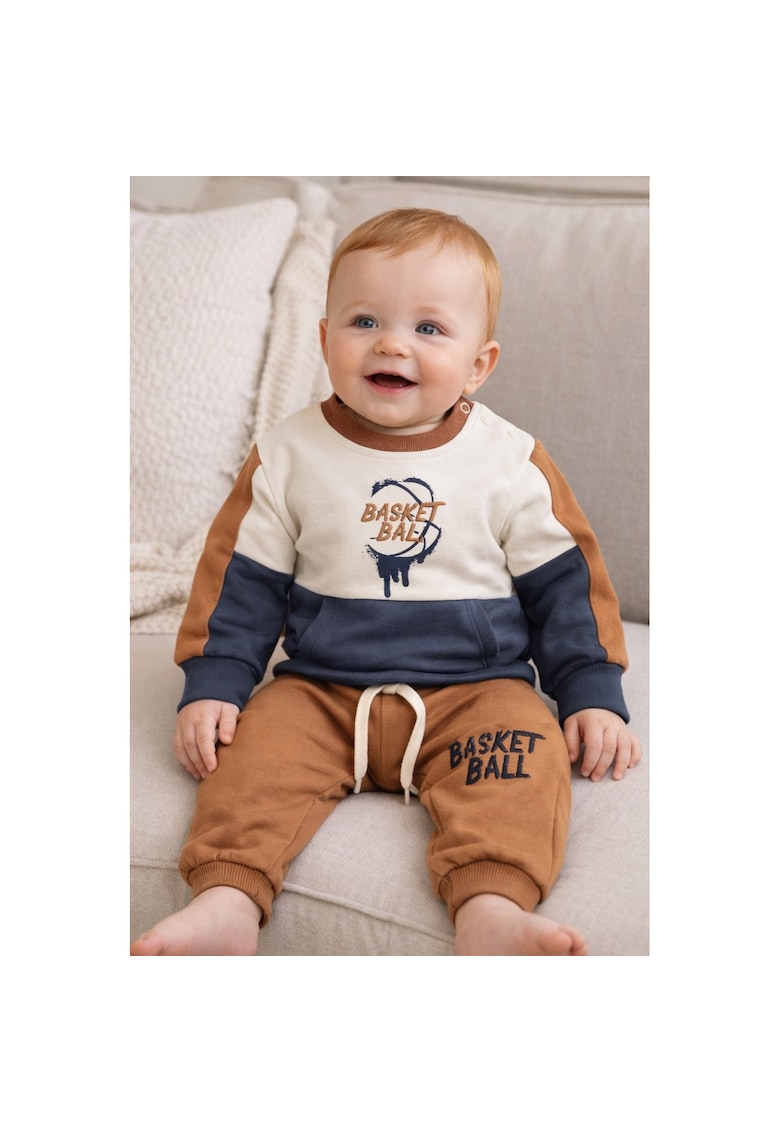 Trening bebe baieti maro bleumarin 2 piese Basket Ball