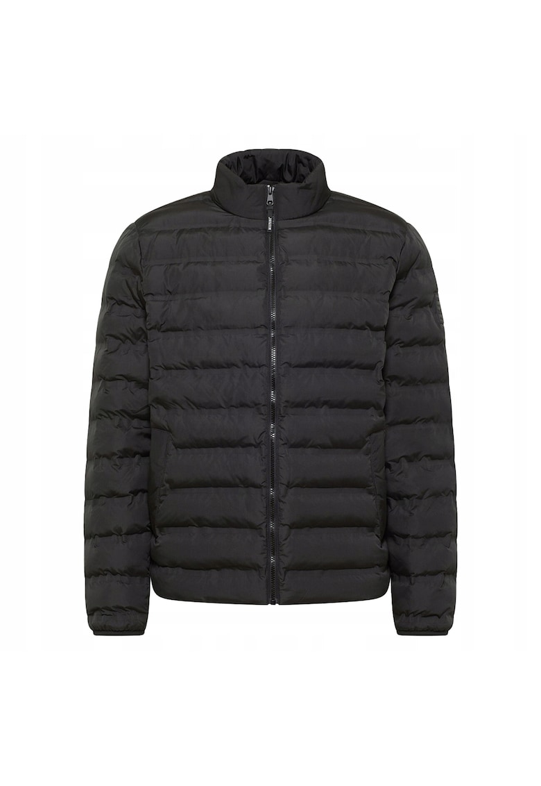 Jacheta Barbati - Creston - Regular Fit - Design Clasic - Maneci Lungi - 2 Buzunare - Cu Fermoar - Bumbac - S INTL - Negru