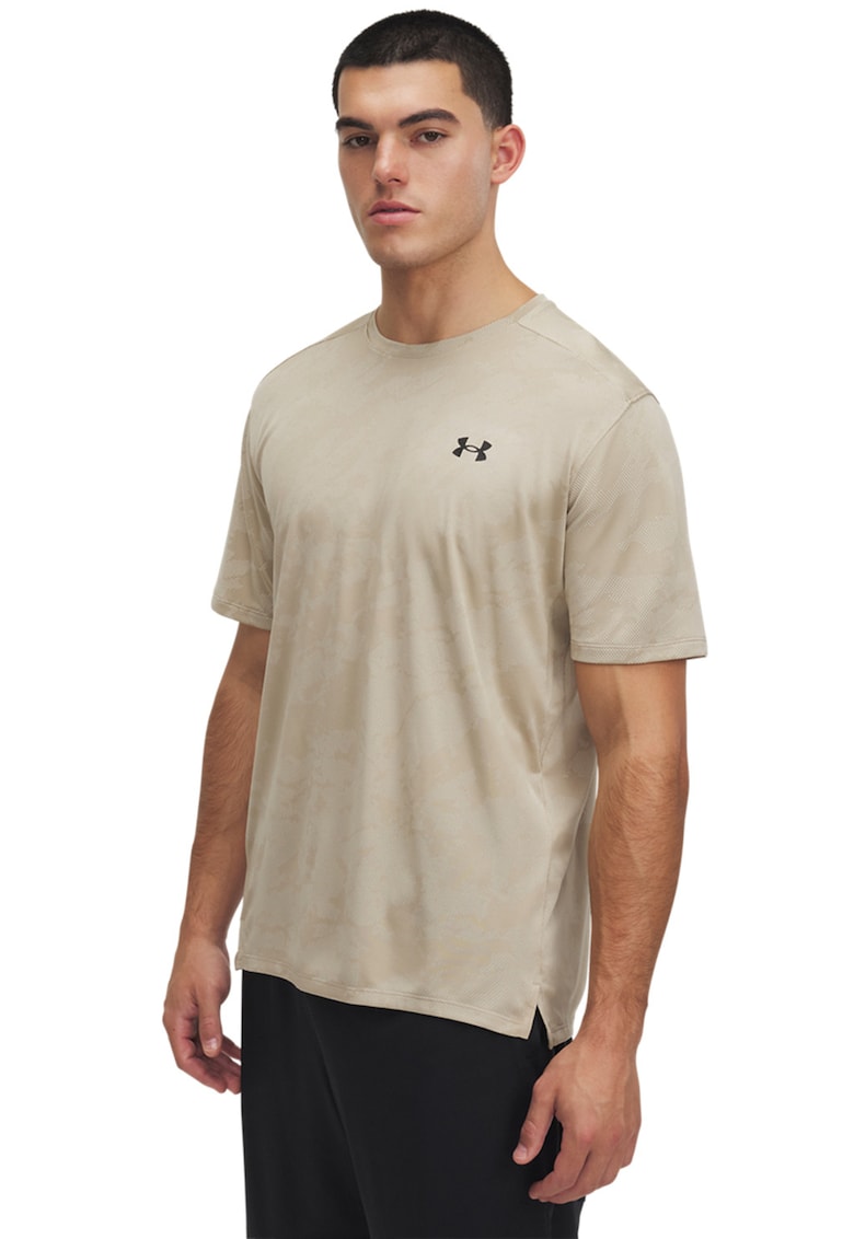 Tricou pentru fitness UA Tech™ - Negru/Maro camel
