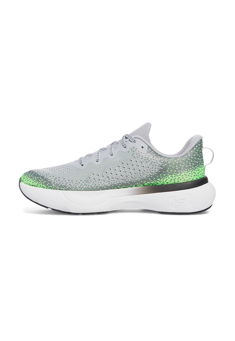 Pantofi Infinite din tricot pentru alergare Infinite - Gri deschis/Negru stins/Verde lime