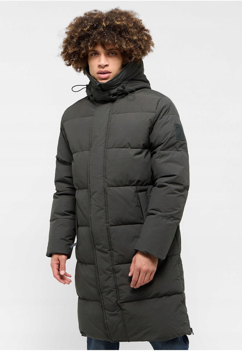 Jacheta Barbati - Leroy - Regular Fit - Design Clasic - Maneci Lungi - 2 Buzunare - Cu Fermoar - Bumbac - 3XL INTL - Negru
