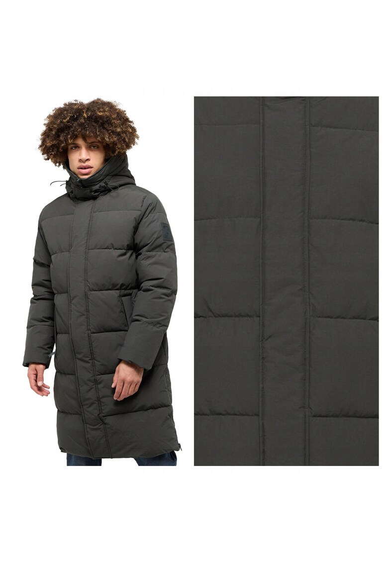 Jacheta Barbati - Leroy - Regular Fit - Design Clasic - Maneci Lungi - 2 Buzunare - Cu Fermoar - Bumbac - 3XL INTL - Negru