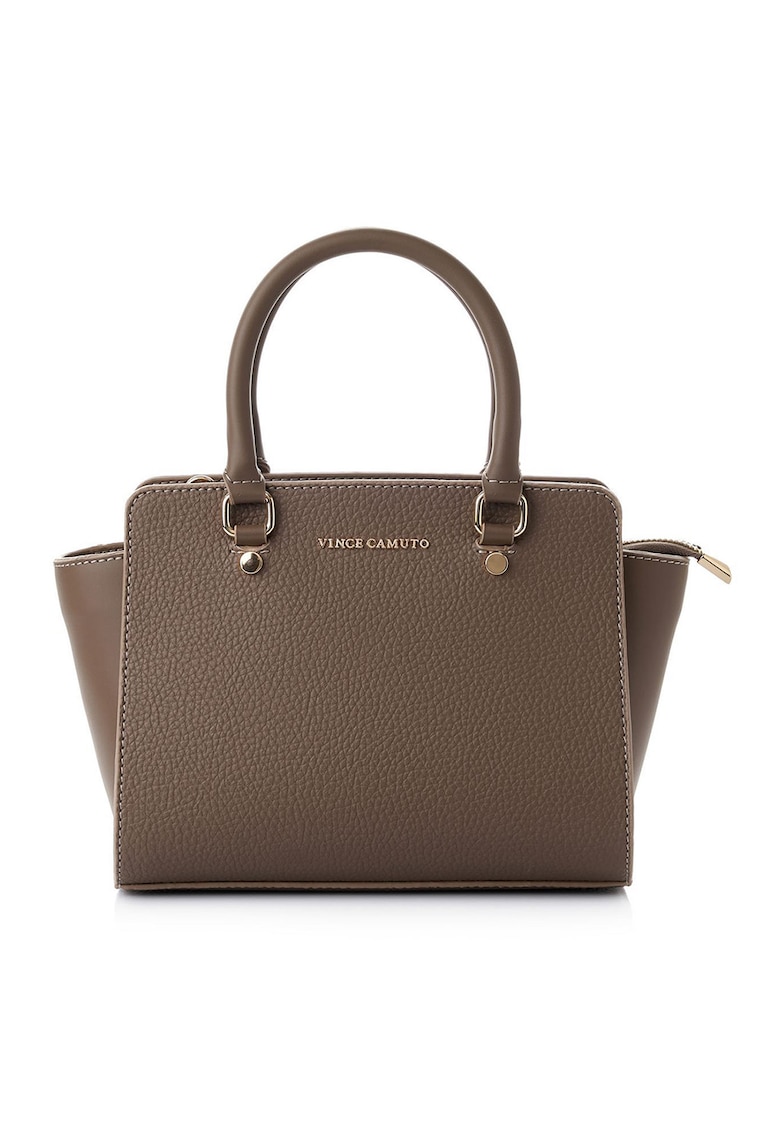 Geanta din piele ecologică - Maro camel - 18 x 28 x 11 CM