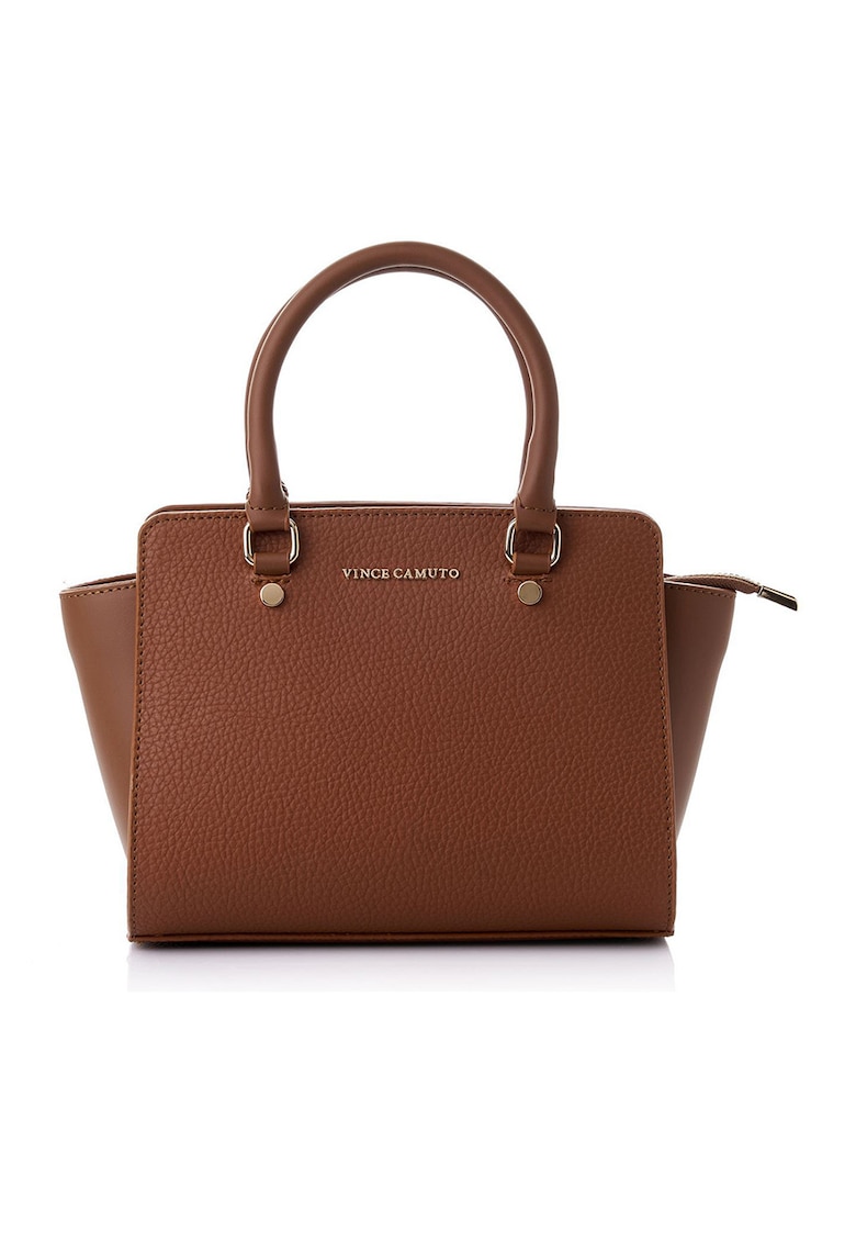 Geanta din piele ecologică - Maro - 18 x 28 x 11 CM