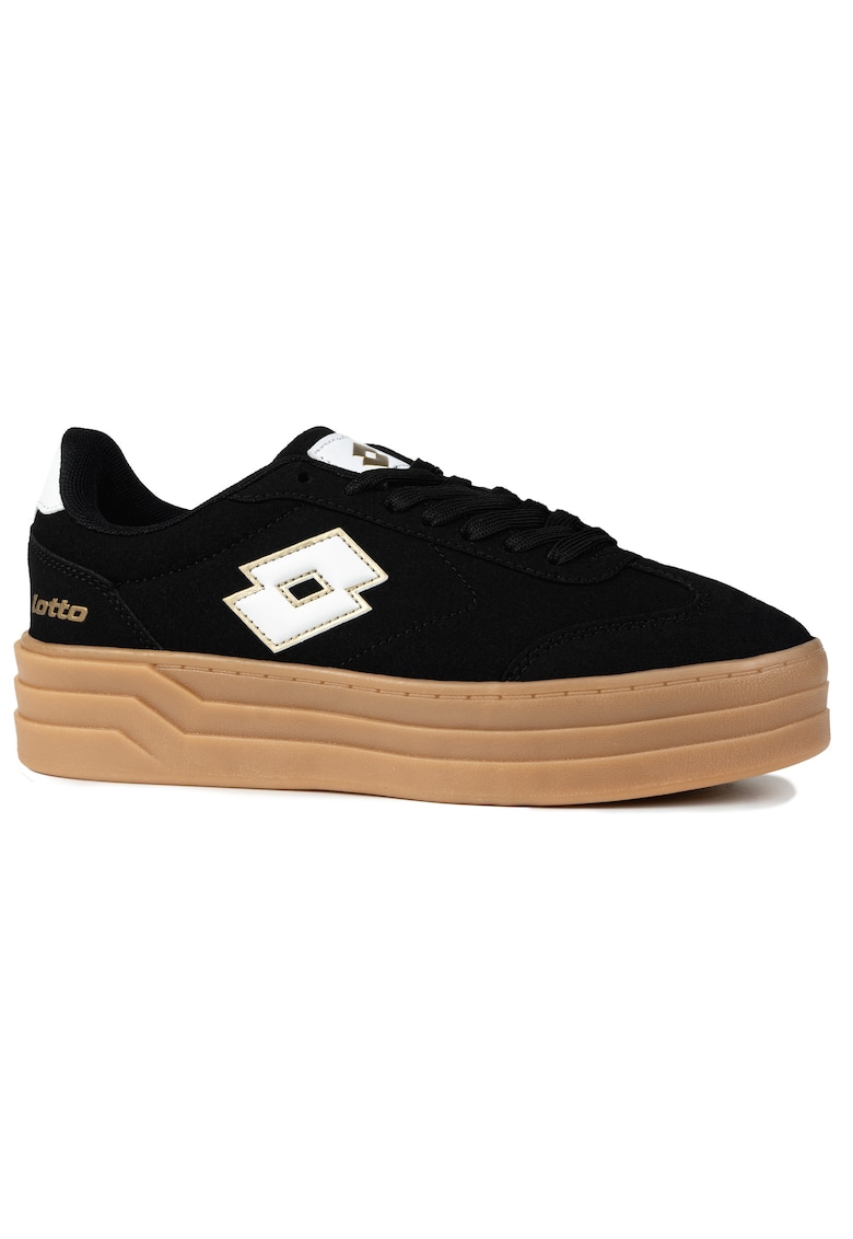 Tenisi STACKY - sintetic - Alb/Negru