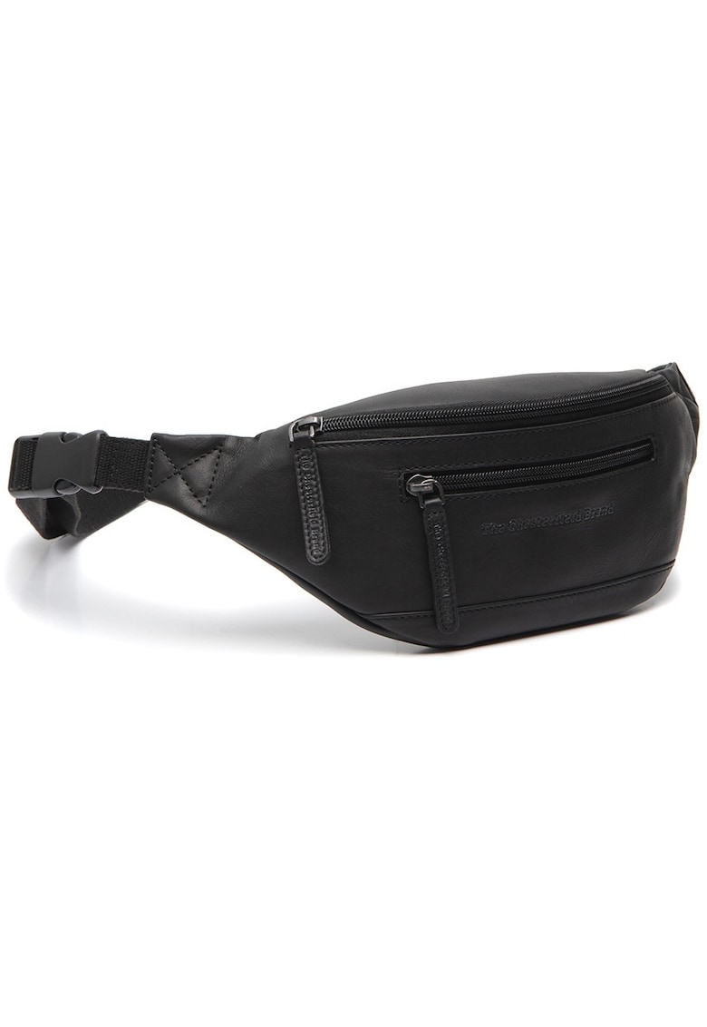 Borseta barbati piele naturala - 2.5 litri - Brana - - Negru