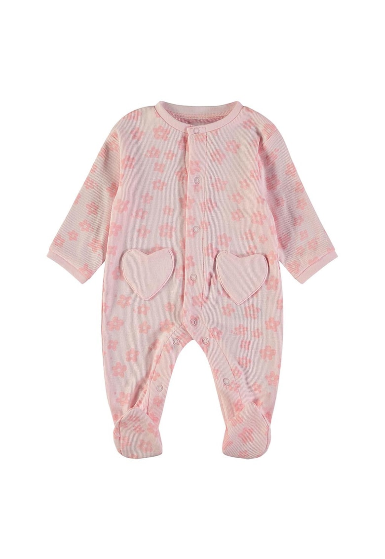 Salopeta cu imrpimeu floral - Roz pastel