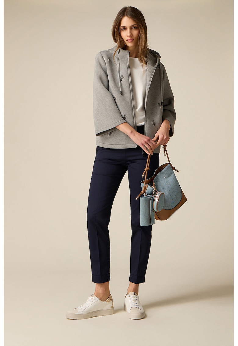 Pantaloni crop conici - Albastru ultramarin