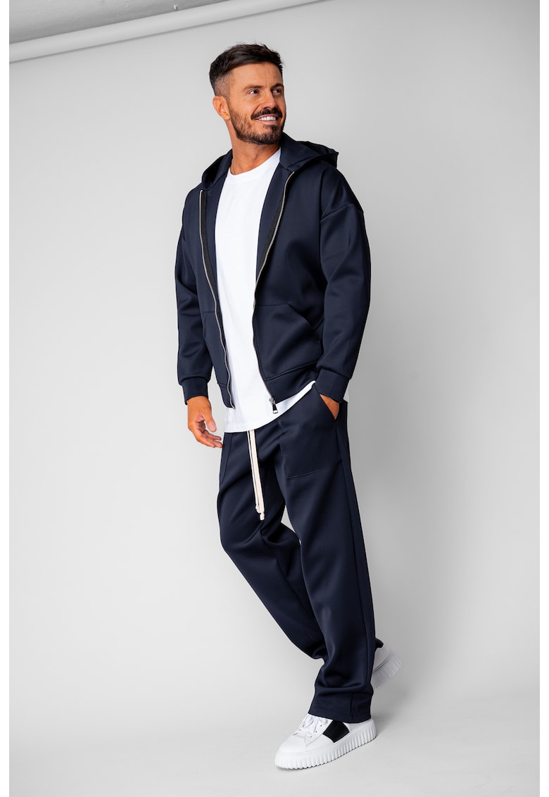 Set Loren Jacheta cu fermoar si Pantalon lung Navy 20480 - Bleumarin