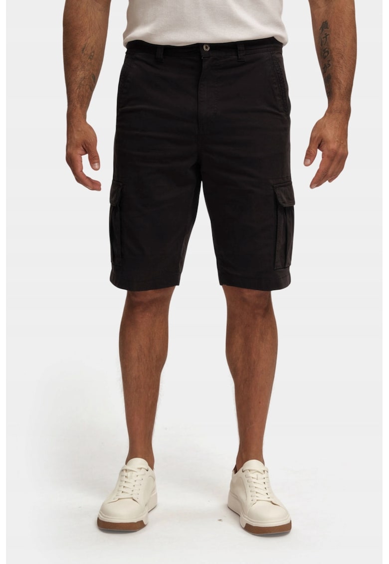 Pantaloni Scurti Barbati - Style Houston - Regular Fit - Lungime Scurta - 6 Buznuare - Talie Medie - Cu Fermoar - Bumbac - 34 USA - Negru