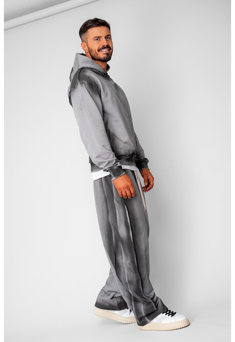 Set hanorac si pantalon cu cusaturi exterioare Grey Prespalat 20550 - Gri