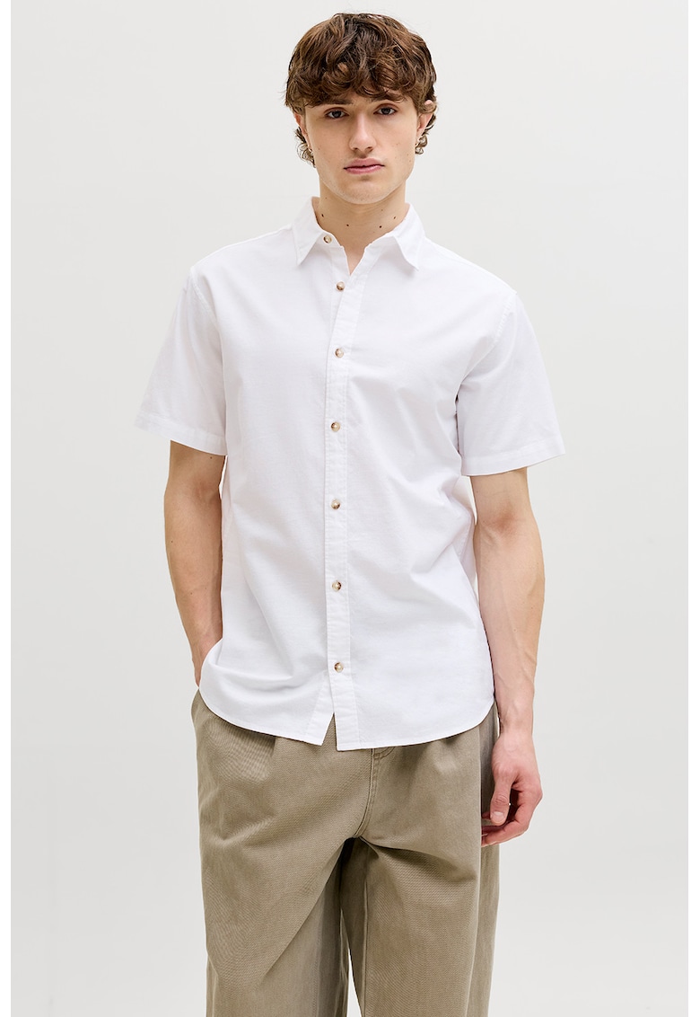 Camasa din bumbac organic Chad - Alb optic