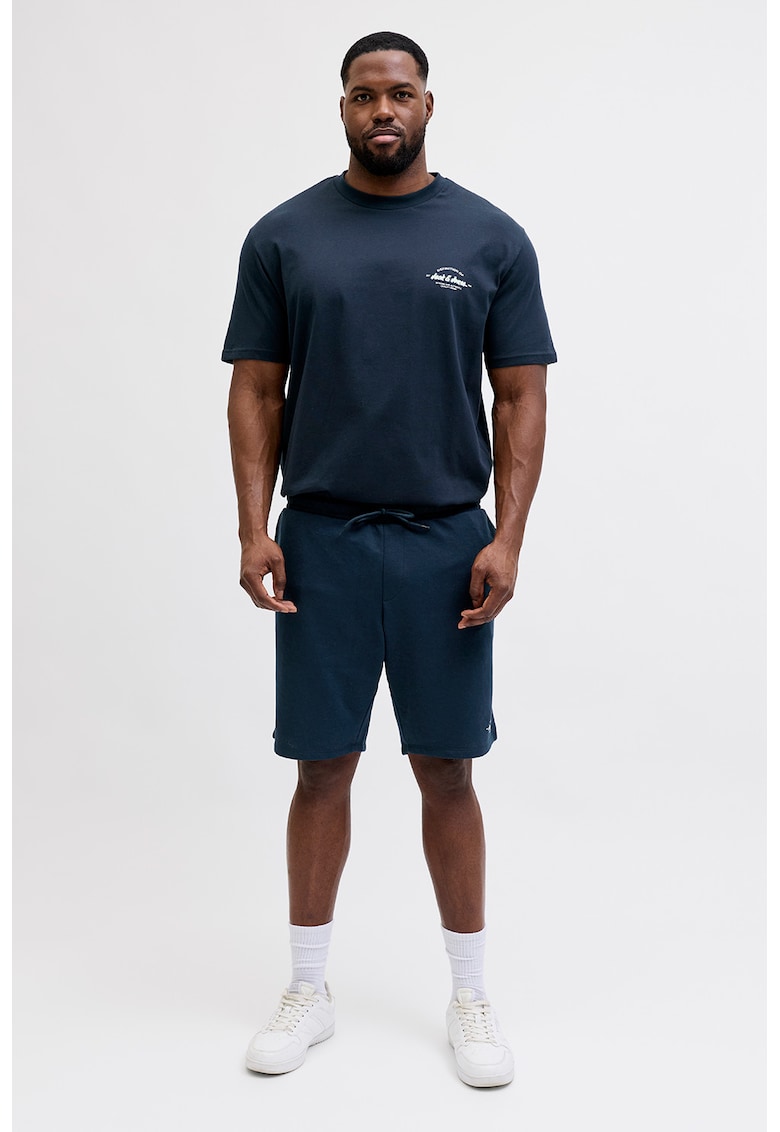 Trening de bumbac cu maneci scurte - Bleumarin