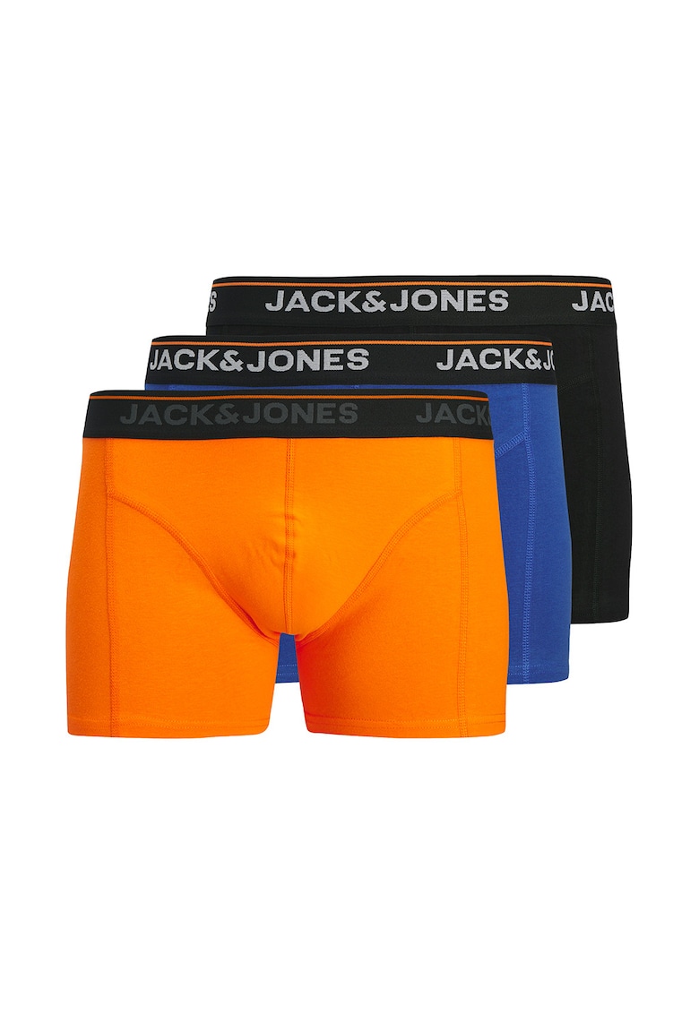 Set de boxeri din amestec de bumbac organic - 3 piese - Albastru royal