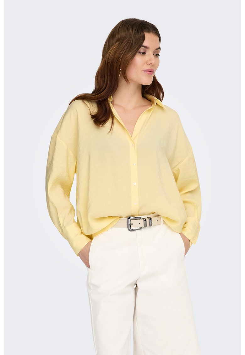 Camasa supradimensionata din amestec de modal Zazima - Galben