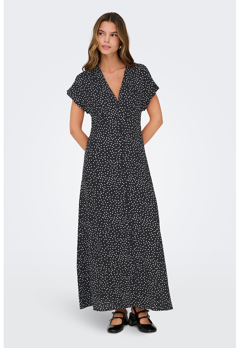 Rochie cu decolteu in V Nova - Negru