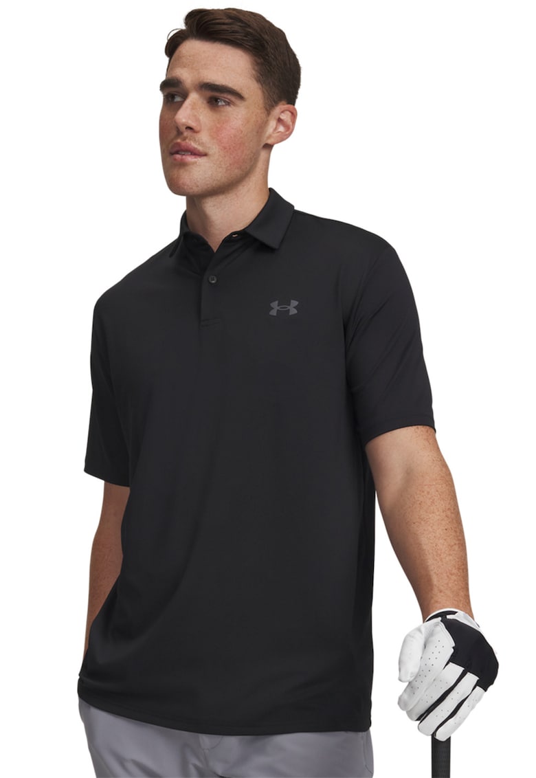 Tricou polo cu logo Matchplay - Negru