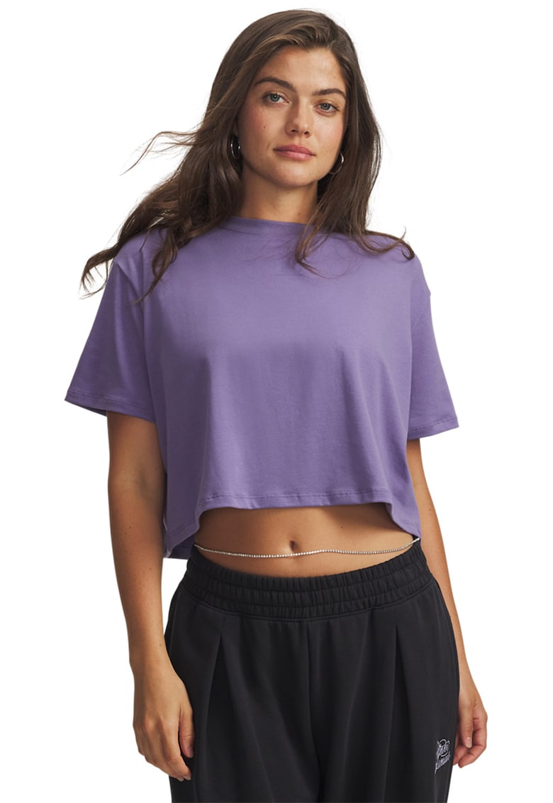 Tricou crop Rival Boxy - Liliac prafuit