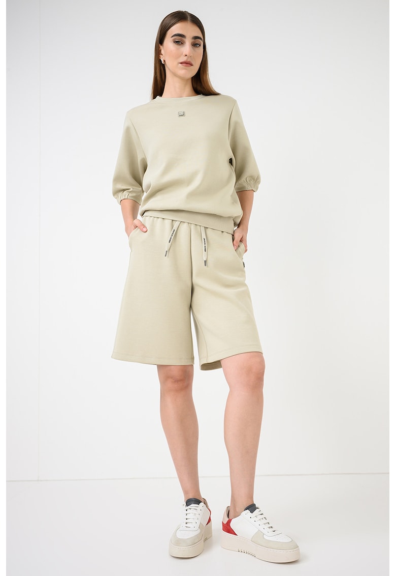 Pantaloni de trening cu snur de ajustare - Bej deschis