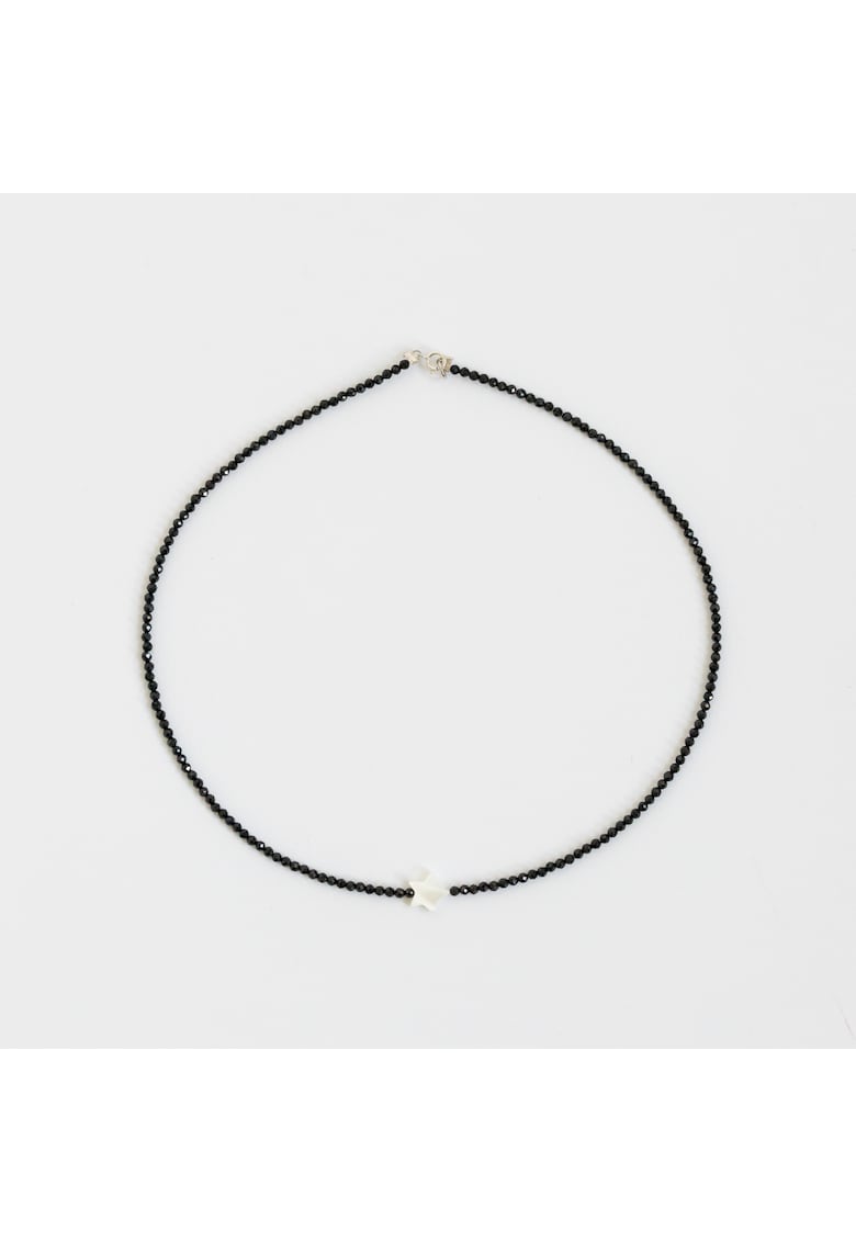 Colier pietre semipretioase spinel - steluta sidef - accesorii argint925