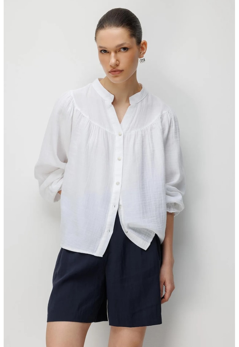 Camasa dama - alb - amestec de in si bumbac