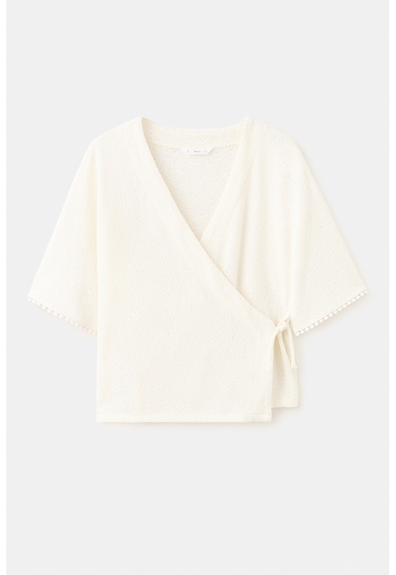 Cardigan cu decolteu in V - Bej deschis