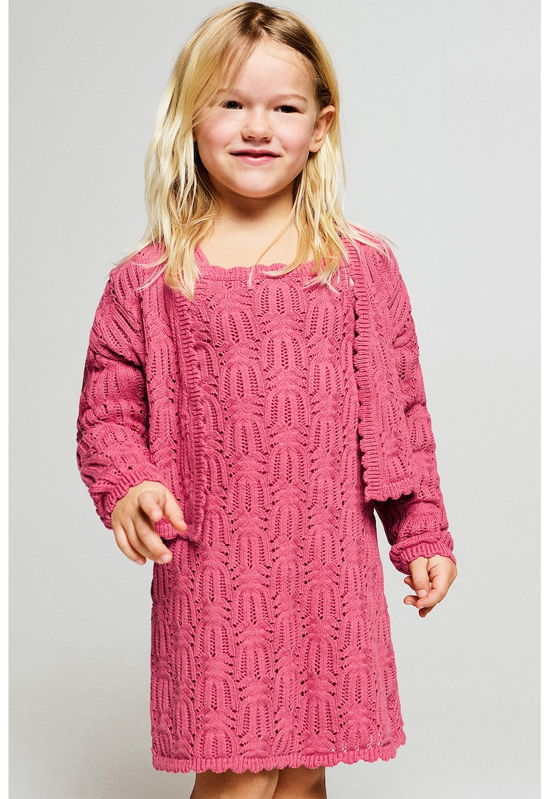 Cardigan fara inchidere - Fucsia