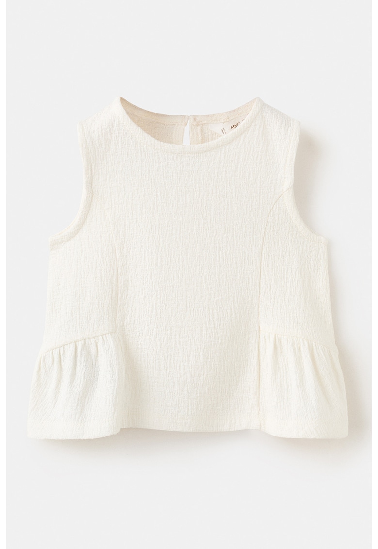 Bluza texturata cu croiala lejera - Alb murdar