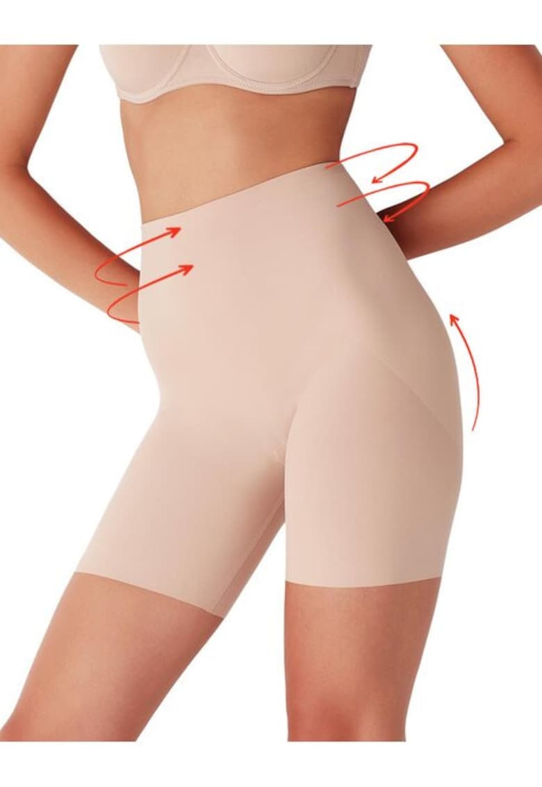 Chiloti boxeri modelatori invisible cu talia inalta CD033 0001 - Bej