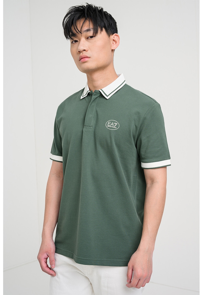 Tricou polo pentru tenis Club - Verde feriga