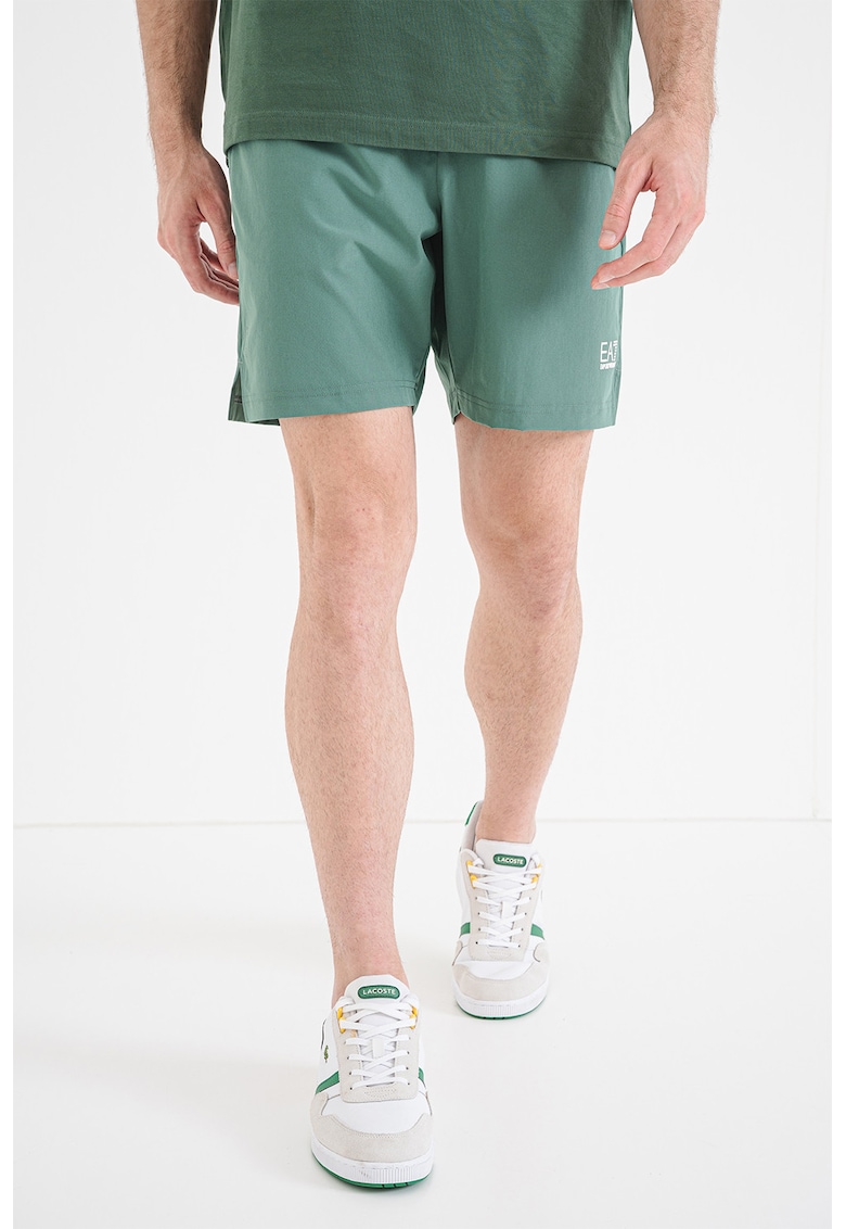 Pantaloni scurti cu buzunare laterale - Verde iarba