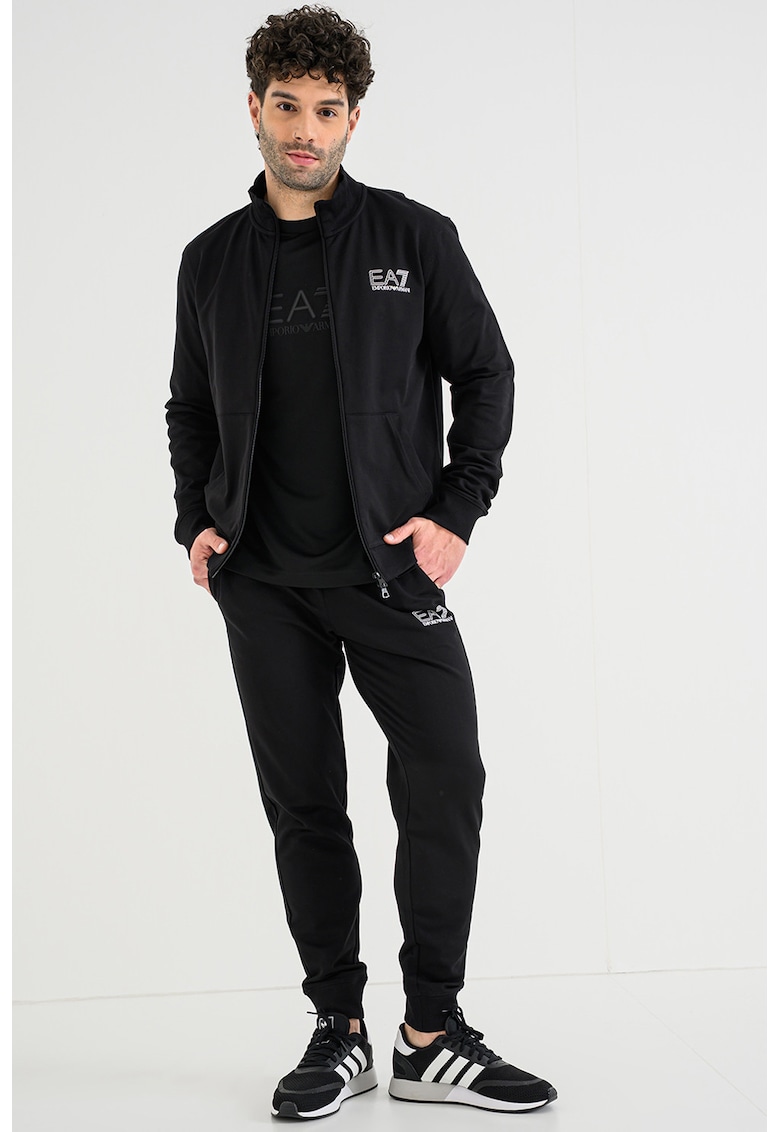 Trening lung cu fermoar - Negru