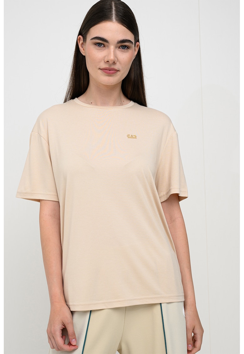Tricou relaxed fit - Bej deschis