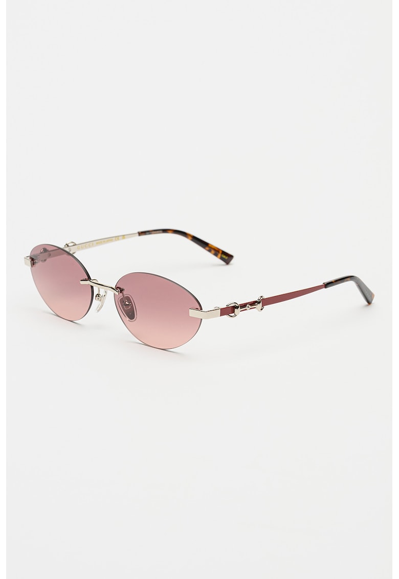 Ochelari de soare cu lentile ovale - Argintiu