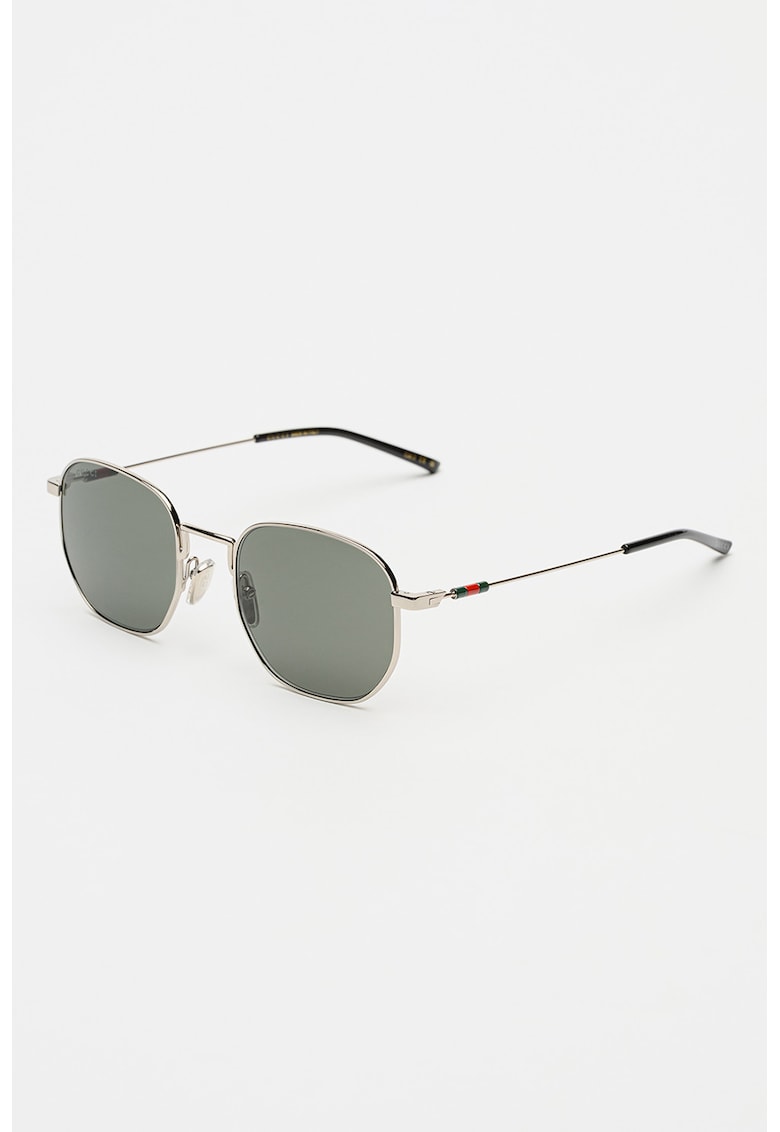 Ochelari de soare aviator cu lentile uni - Argintiu