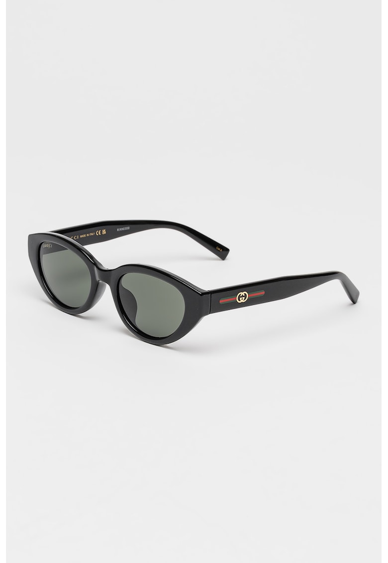 Ochelari de soare cu lentile ovale - Negru