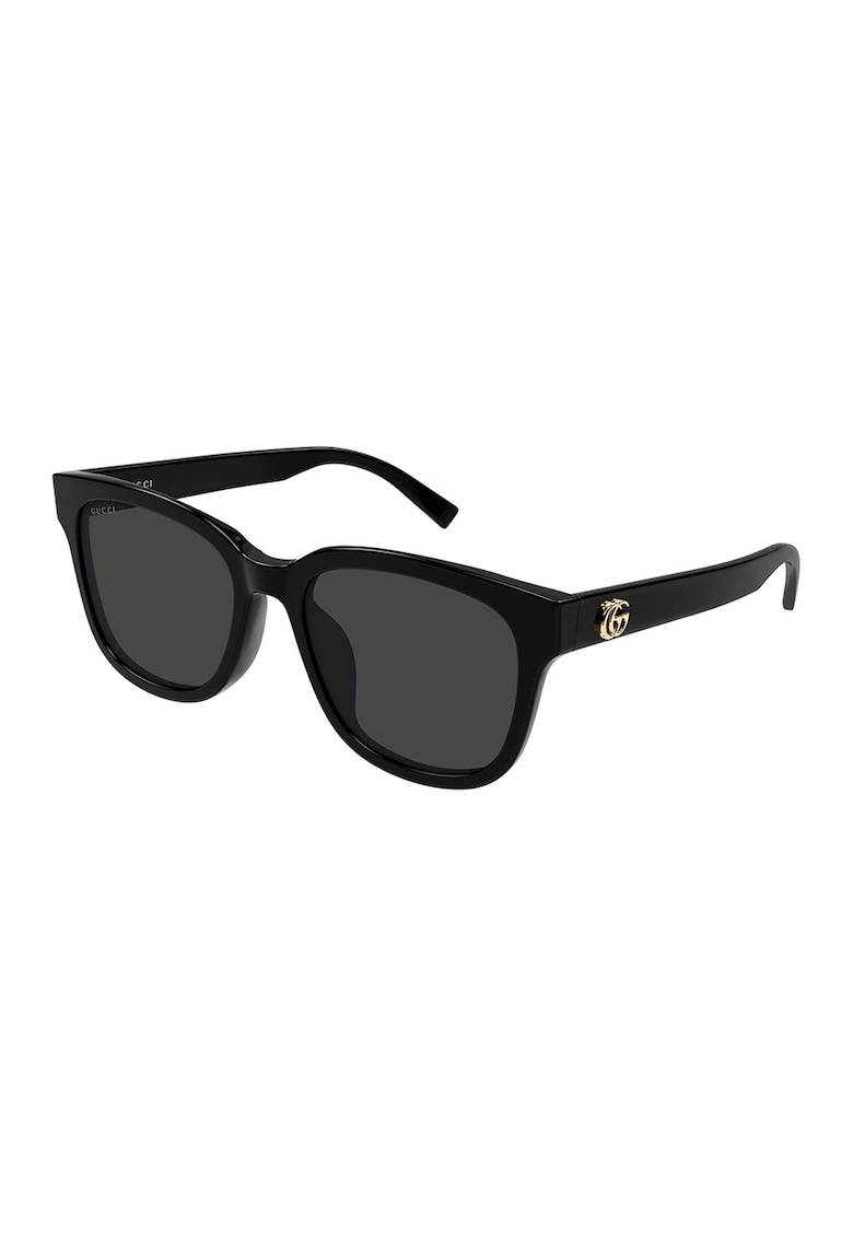 Ochelari de soare patrati cu lentile uni - Negru