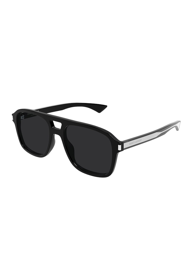 Ochelari de soare aviator cu model unisex - Negru