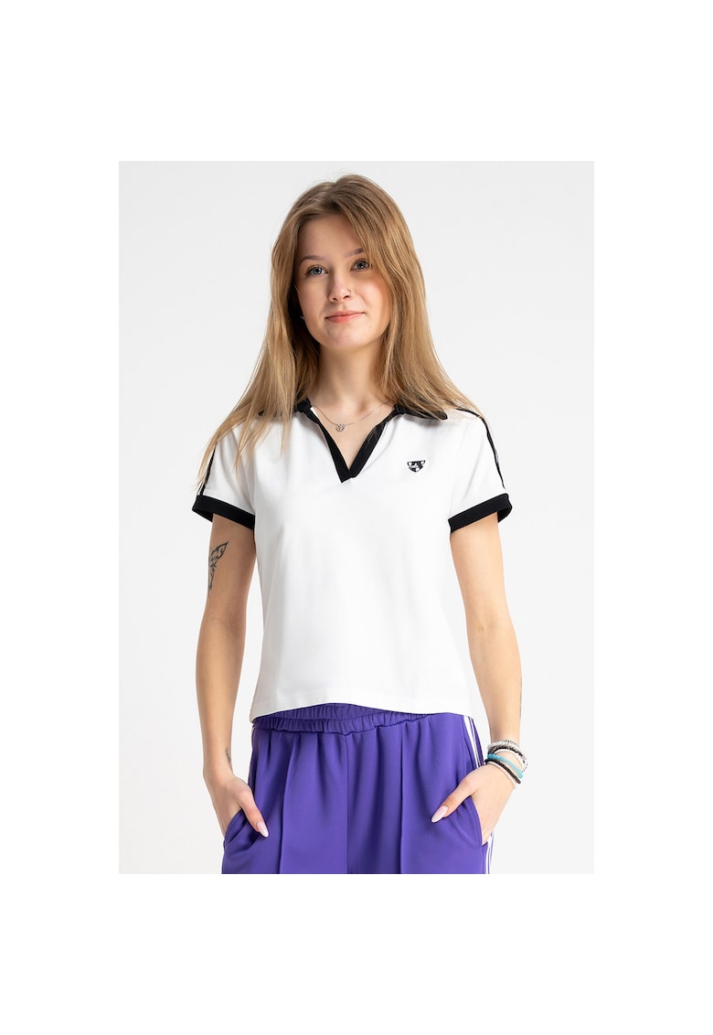 Bluza cu dungi contrastante