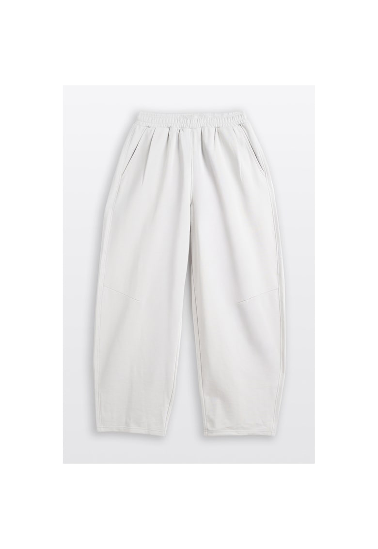 Pantaloni de trening regular fit uni cu talie medie