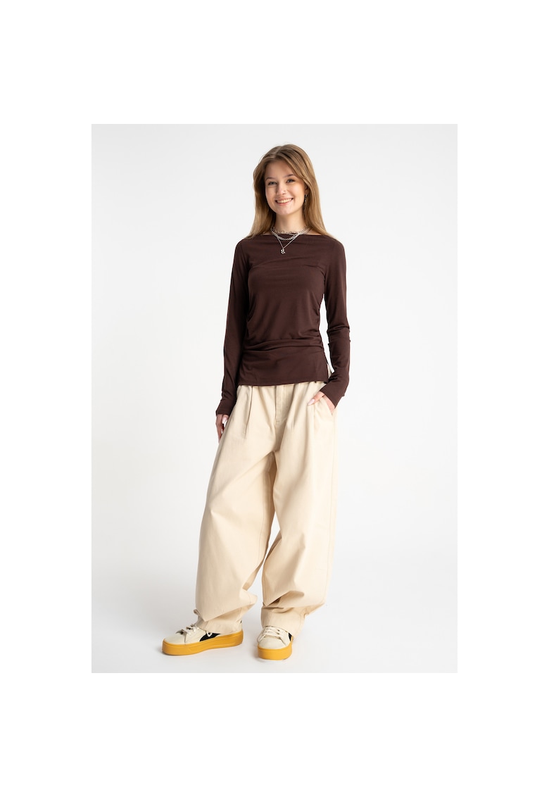 Pantaloni baggy cu pliuri