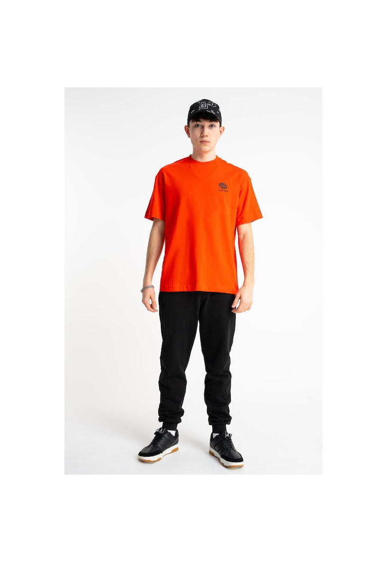 Pantaloni de trening slim fit cu model uni