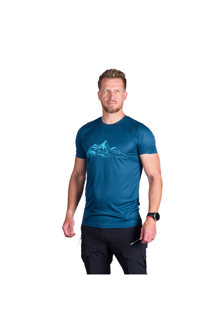 Tricou tehnic de outdoor pentru barbati Niclas inkbluedwqfw - Albastru