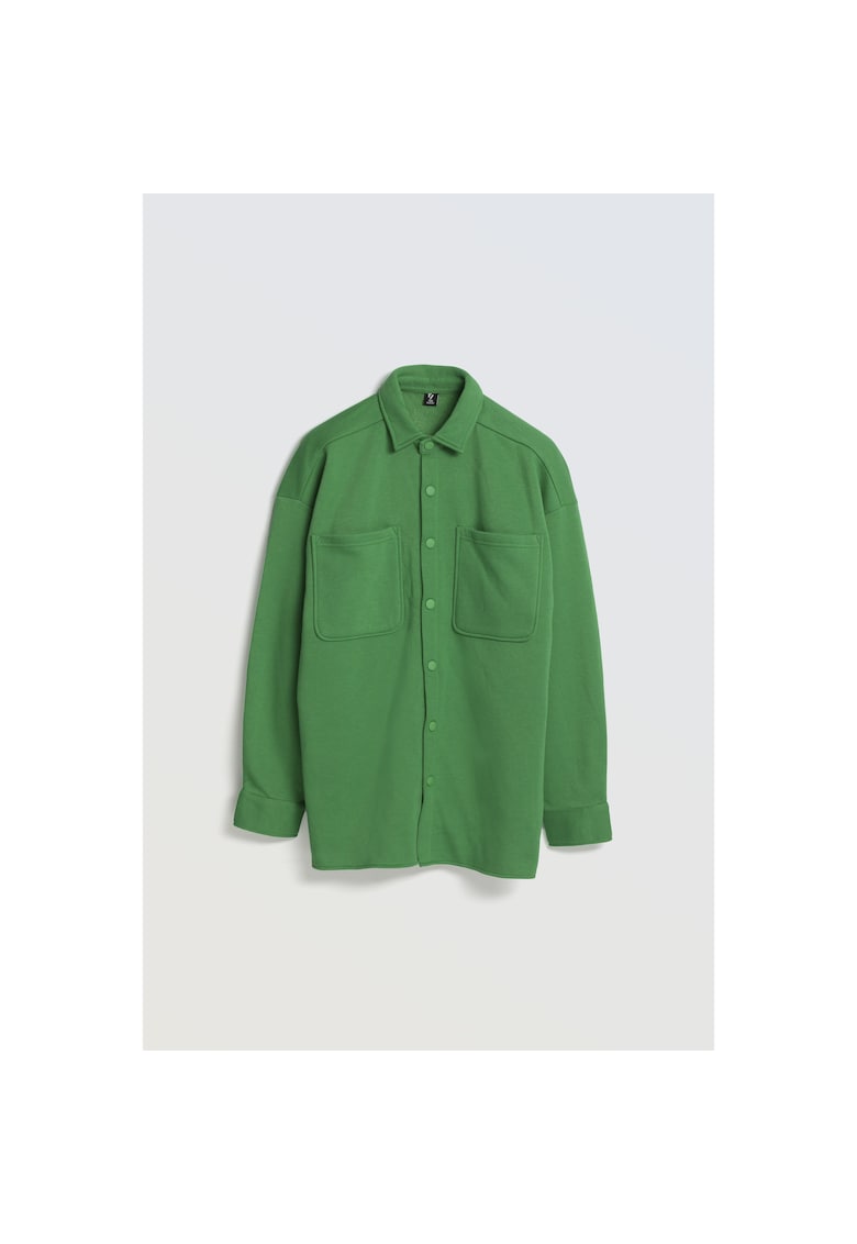 Camasa supradimensionata cu captuseala din fleece