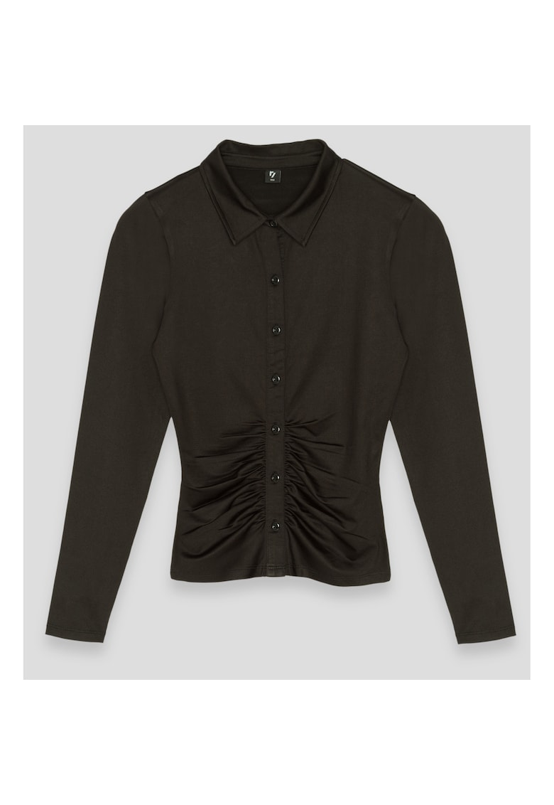 Camasa neagra cu pliuri