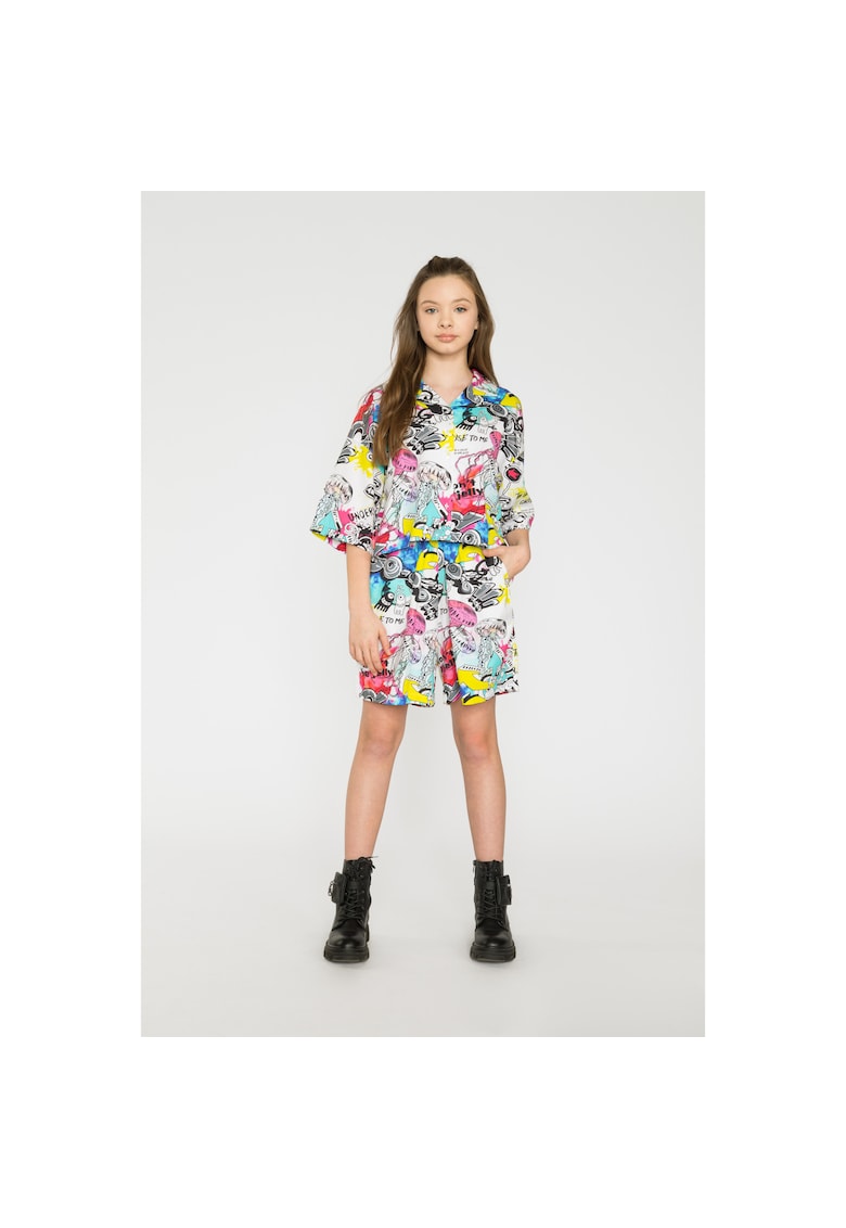 Camasa cu model cu maneca scurta GRAFFITI -