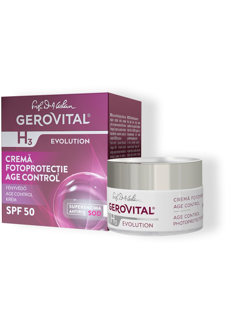 Crema de zi SPF 50 - efect antirid H3 Evolution Age Control - 50 ml