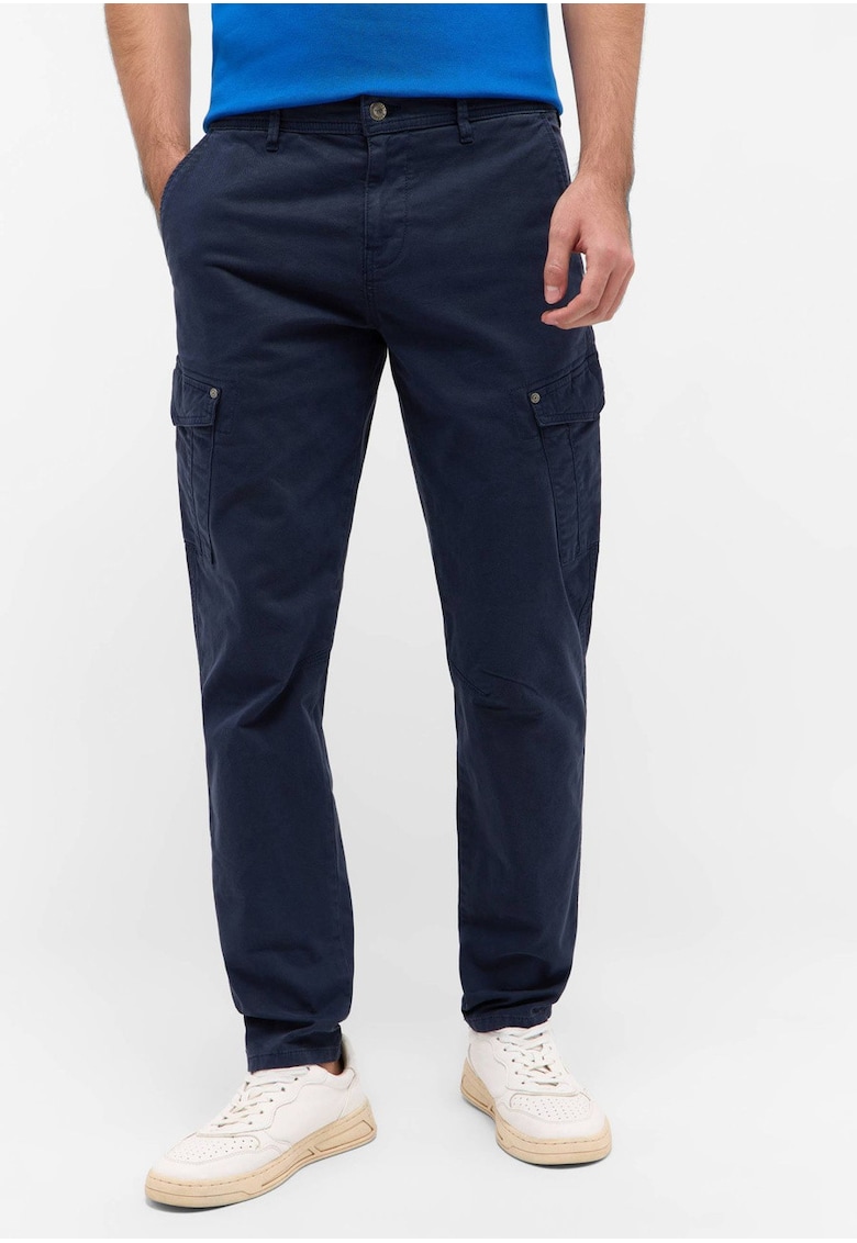 Pantaloni Barbati - Style Daytona Cargo - Lungi - Skinny Fit - Talie Medie - 5 Buzunare - Fermoar - Bumbac - W32-L32 US - Albastru