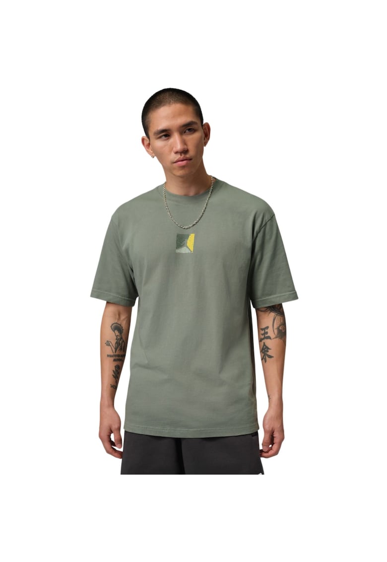 Tricou Graphic SS Crew 57098 - Kaki