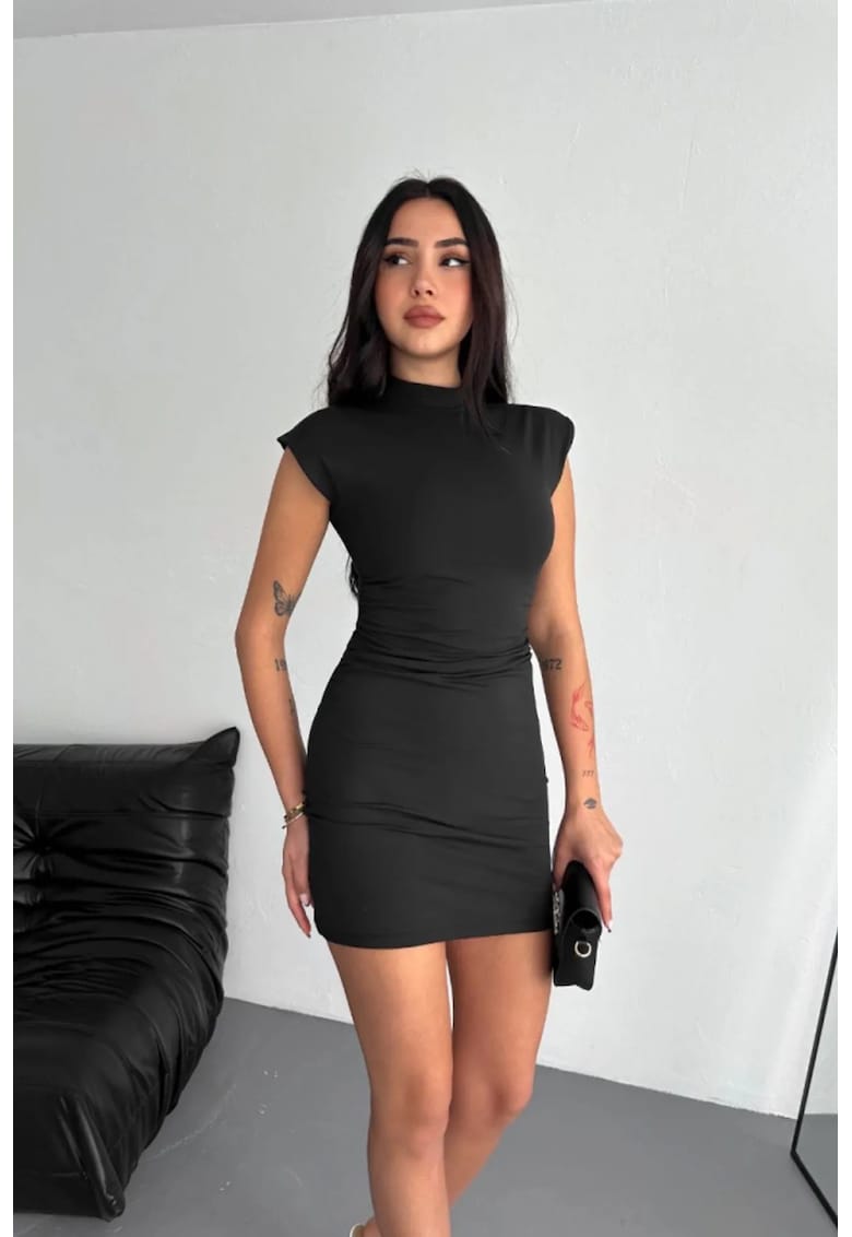 Rochie midi - mulata - neagra - bumbac